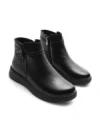 Ghete Dama din piele naturala 2587 BLACK | ADVANCER