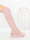 Cizme Dama cu Platforma YM-172 Roz | H&D » Reina.Ro