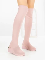 Cizme Dama cu Platforma YM-172 Roz | H&D » Reina.Ro