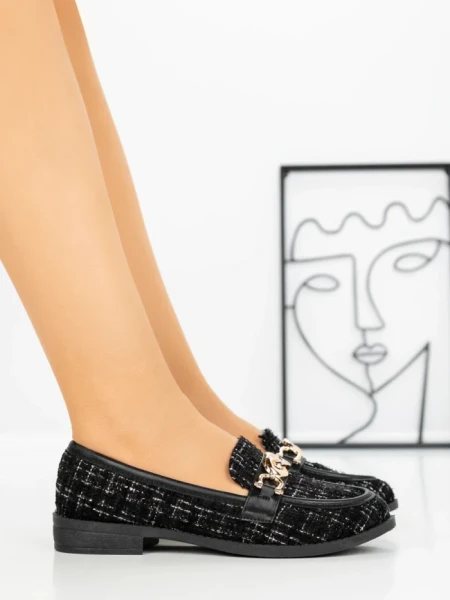 Pantofi Casual Dama ZU117-7 BLACK | BELLICY