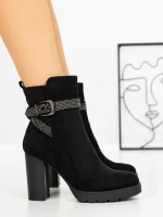 Botine cu Toc Gros QT07-31 BLACK | BELLICY
