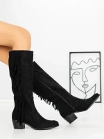 Cizme Dama cu Toc QT07-103 BLACK | BELLICY