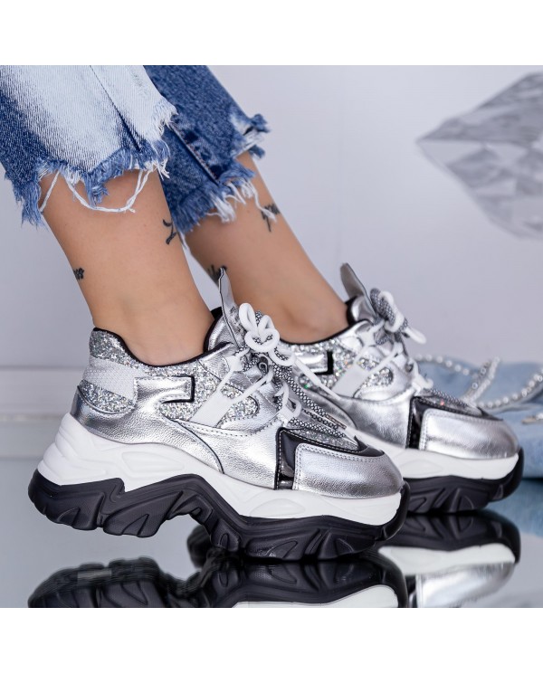 Pantofi Sport Dama WL258 Argintiu (D25) Mei