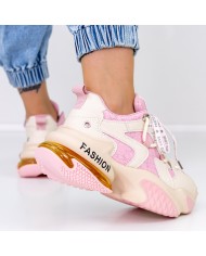 Pantofi Sport Dama cu Platforma B99915-1 Roz Mei