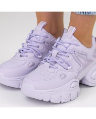 Pantofi Sport Dama cu Platforma 2023-12 Mov Mei
