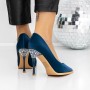 Pantofi Stiletto 3DC27 Albastru | Reina