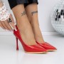 Pantofi Stiletto 3DC39 Rosu | Reina