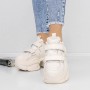 Pantofi Sport Dama cu Platforma 3WL71 Alb | Reina