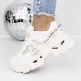 Pantofi Sport Dama cu Platforma 3WL107 Bej | Reina