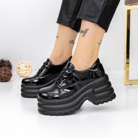 Pantofi Casual Dama 3WL168 Negru | Reina