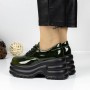 Pantofi Casual Dama 3WL168 Verde | Reina