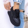 Pantofi Sport Dama cu Platforma 3WL162 Negru | Reina