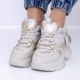 Pantofi Sport Dama cu Platforma 3WL165 Gri | Reina