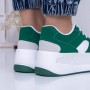 Pantofi Sport Dama cu Platforma 3XJ113 Verde | Reina