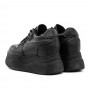 Pantofi Sport Dama cu Platforma 3WL162 Negru | Reina