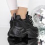 Pantofi Sport Dama cu Platforma 3SJN26 Negru | Reina