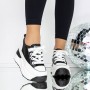 Pantofi Sport Dama cu Platforma 3SJN29 Negru | Reina