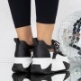 Pantofi Sport Dama cu Platforma 3WL100 Negru | Reina