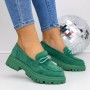 Pantofi Casual Dama 3LN2 Verde | Reina