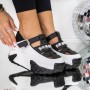 Pantofi Sport Dama cu Platforma 3WL80 Negru | Reina