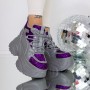 Pantofi Sport Dama cu Platforma 3SJN33 Mov | Reina