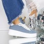Pantofi Sport Dama cu Platforma H203 Albastru Reina
