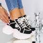 Pantofi Sport Dama cu Platforma 3SJN39 Negru | Reina