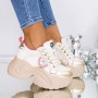 Pantofi Sport Dama cu Platforma 3SJN39 Roz | Reina