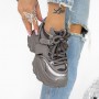 Pantofi Sport dama cu Platforma 3SJN55 Gri | Reina