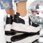 Pantofi Sport dama cu Platforma 3SJN63 Negru | Reina