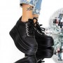 Pantofi Sport dama cu Platforma 3SJN65 Negru | Reina