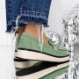 Pantofi Casual Dama 3LE37 Verde | Reina