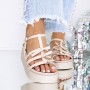 Sandale Dama cu Talpa Joasa 3HXS59 Bej | Reina