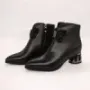 Botine Dama cu Toc gros K1031-2 Negru | Advancer » Reina.Ro