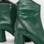 Botine Dama cu Toc gros K10531 Verde | Advancer » Reina.Ro