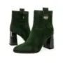 Botine Dama cu Toc gros K99021R Verde inchis | Advancer » Reina.Ro