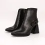 Botine Dama cu Toc gros K10301 Negru | Advancer » Reina.Ro